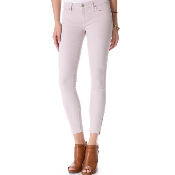MOTHER Denim - Mother ‘The Looker’ Skinny Ankle Zip Crop Jean